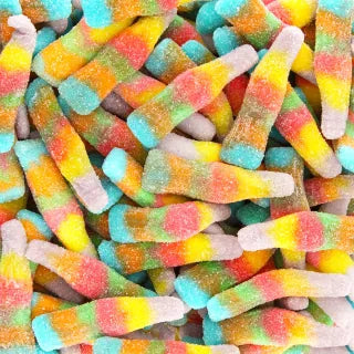 Bottiglie acide multicolori