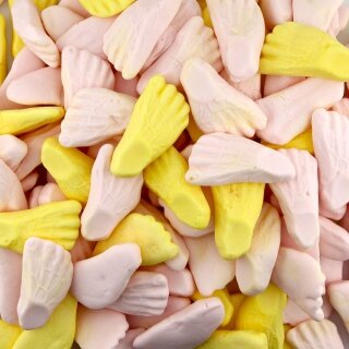 Piedi di gelatina colorata