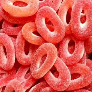 Anelli di fragole acide