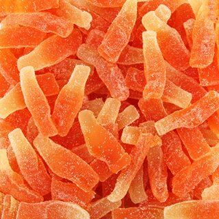 Bottiglie di soda all'arancia dolce